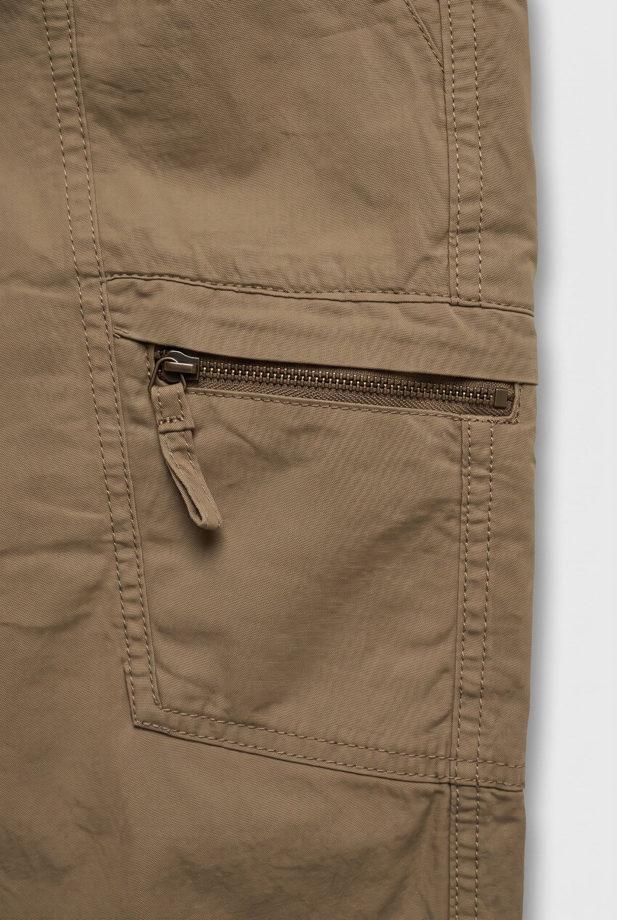 Men's Cargo Pants | Zip Thigh Pocket Slim Tapered - 2