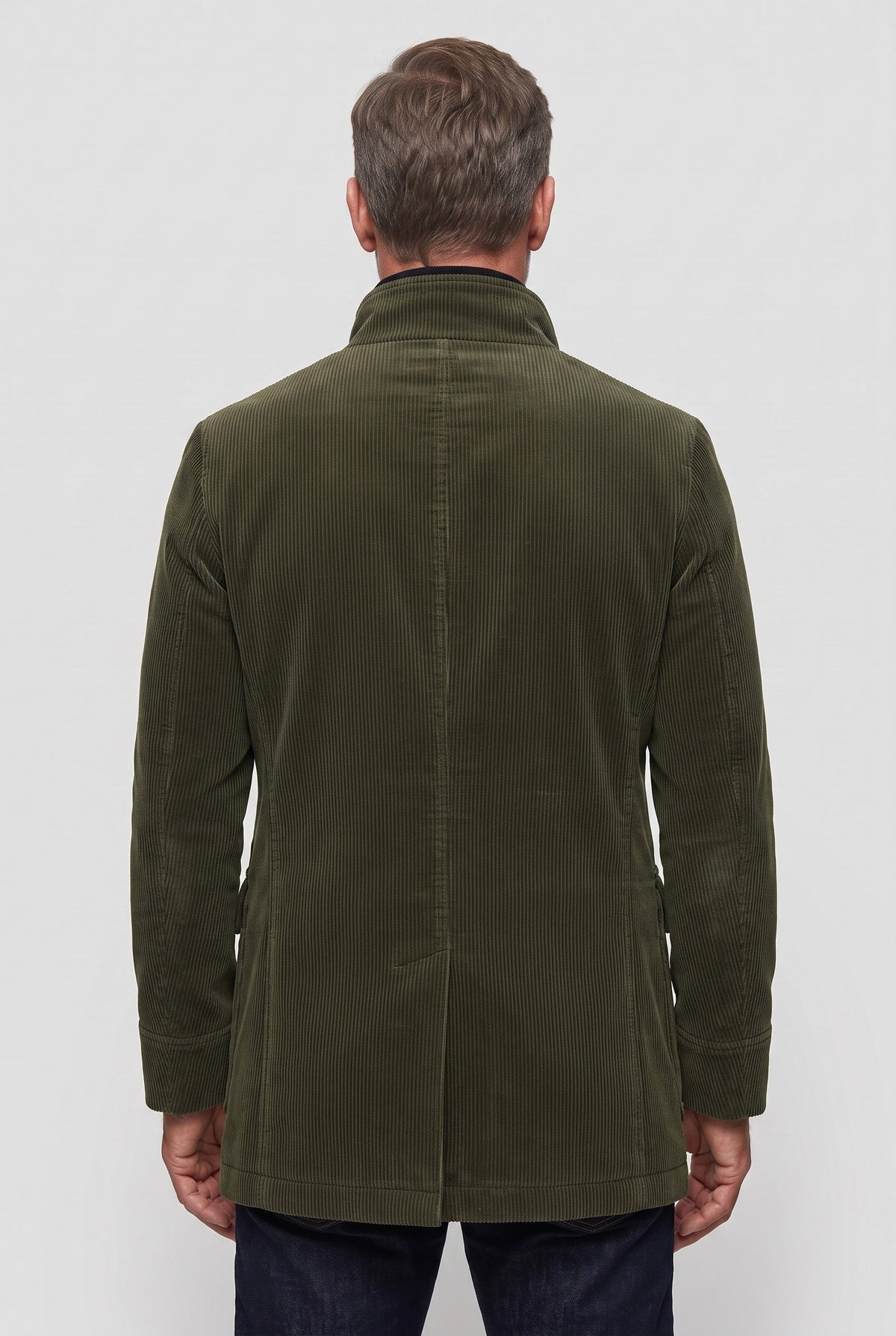 Men's Coat | Corduroy with Stand Collar - 2