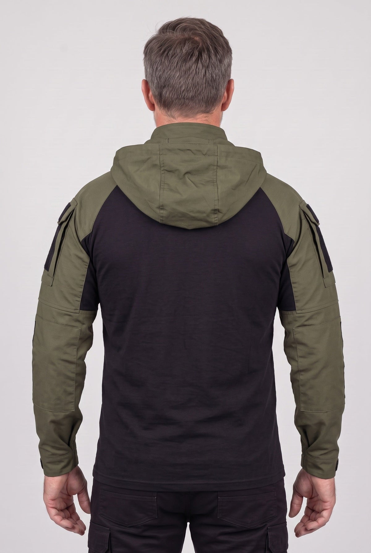 Men's Jacket | Hooded Tactical Quarter Zip - 2