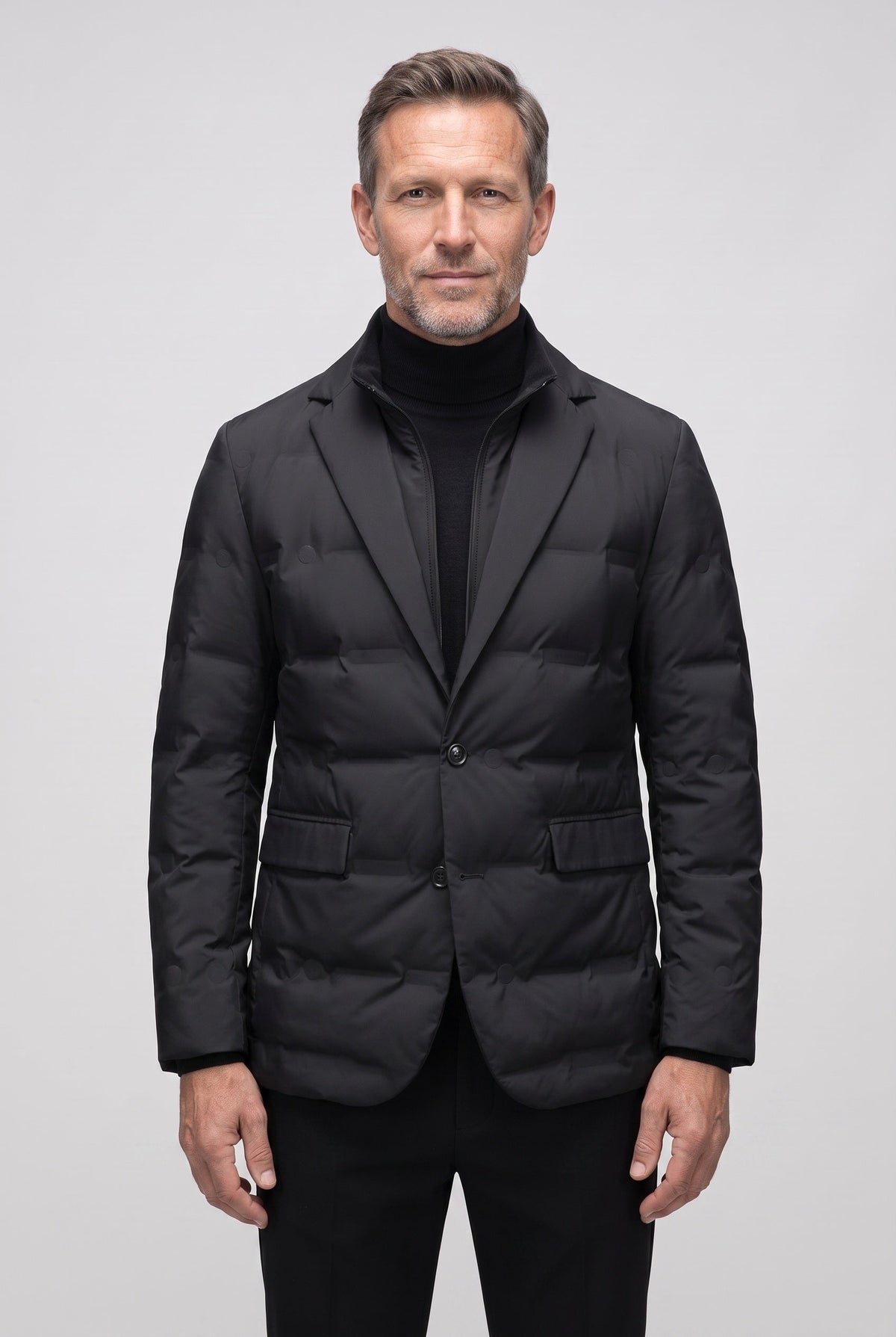 Men's Quilted Jacket | Two Button Flap Pockets - 1
