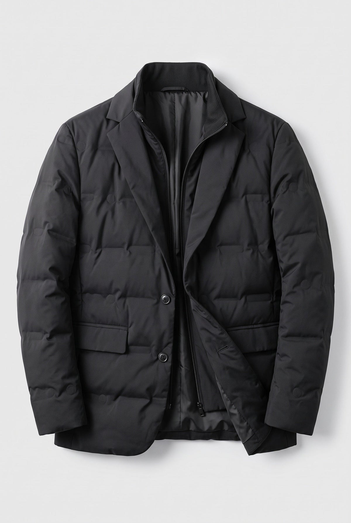 Men's Quilted Jacket | Two Button Flap Pockets - 3