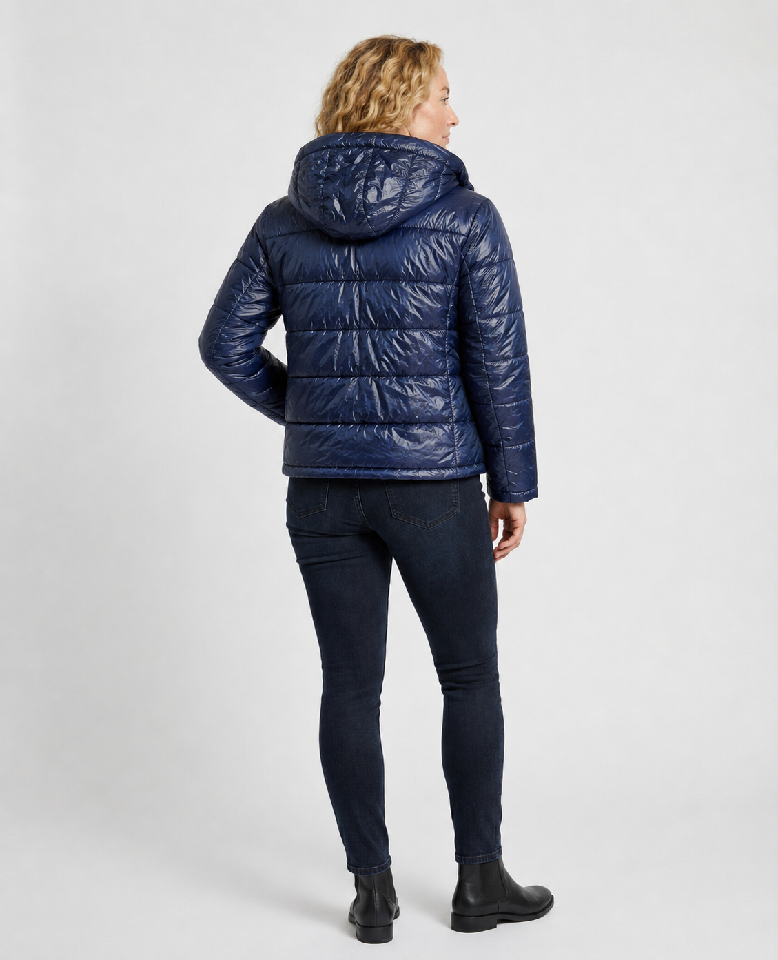 Women's Puffer Jacket | Hooded Lightweight Quilted Zip-Up - 6