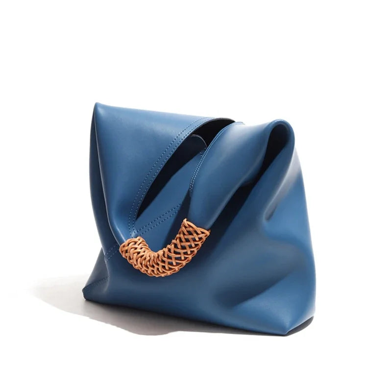Women's Shoulder Bag | Slouchy Hobo Braided Top Handle Soft - 9