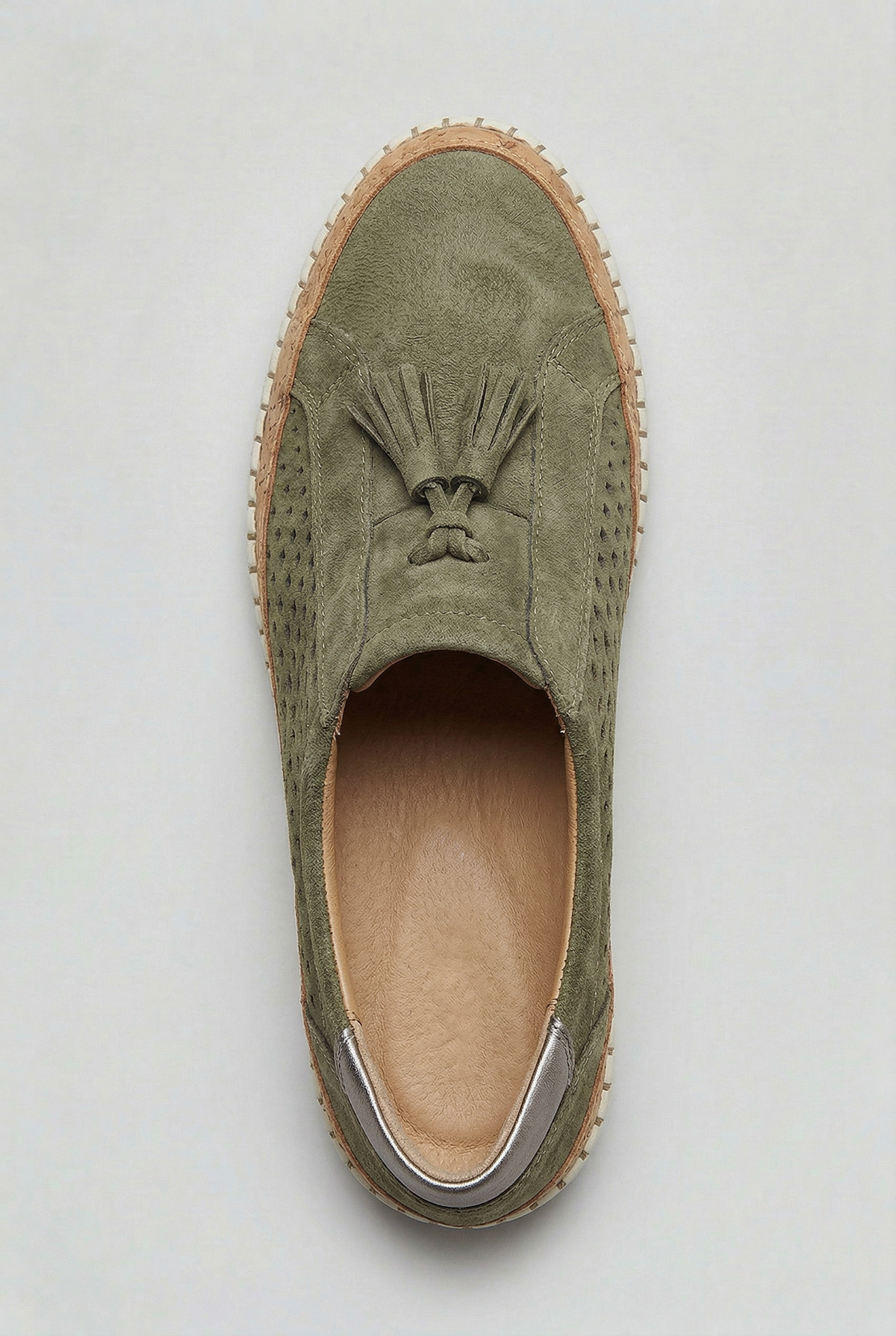 Women's Sneakers | Tassel Slip-On with Stitched Midsole - 4