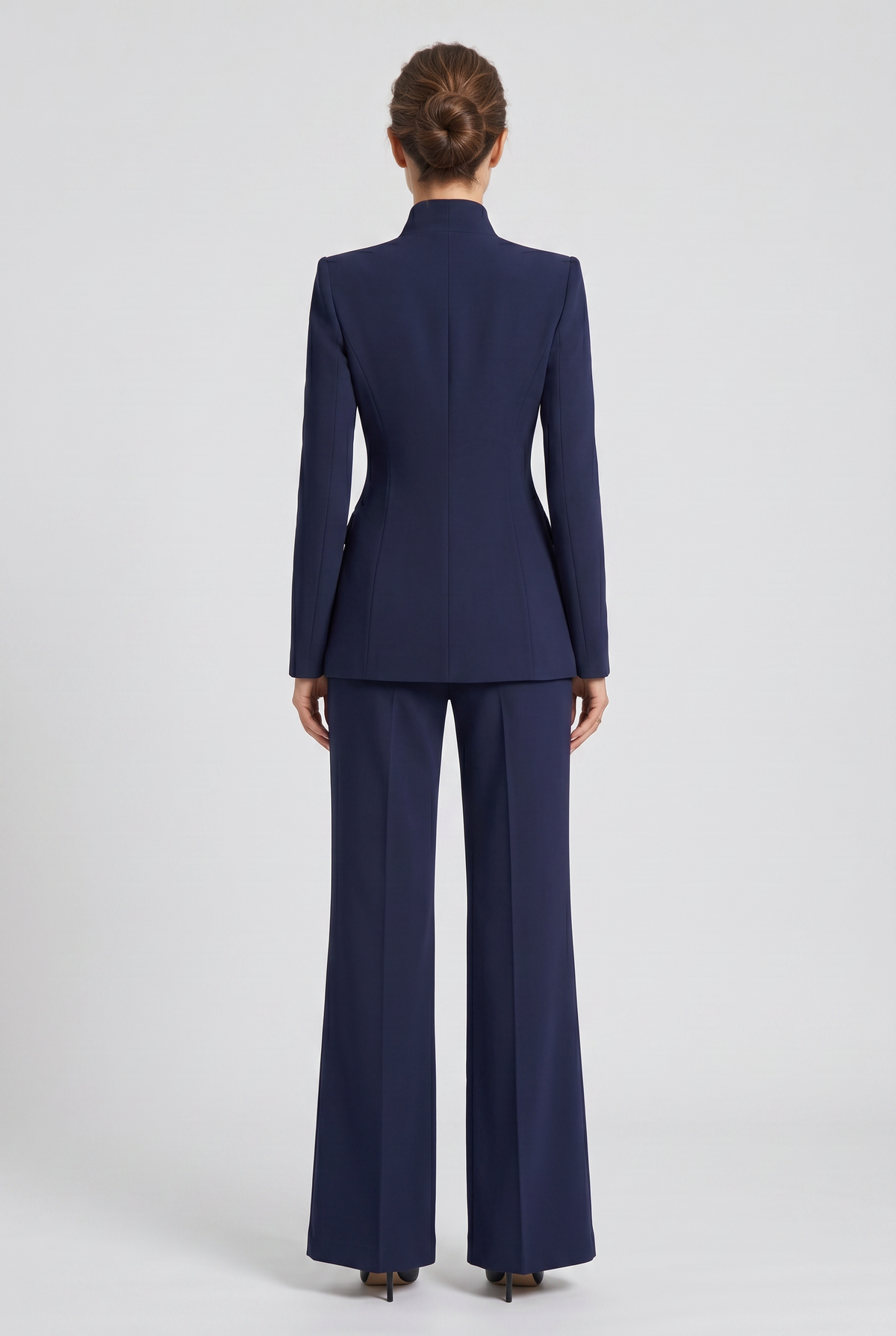 Women's Suit | Single Button High Neck Wide Leg - 2