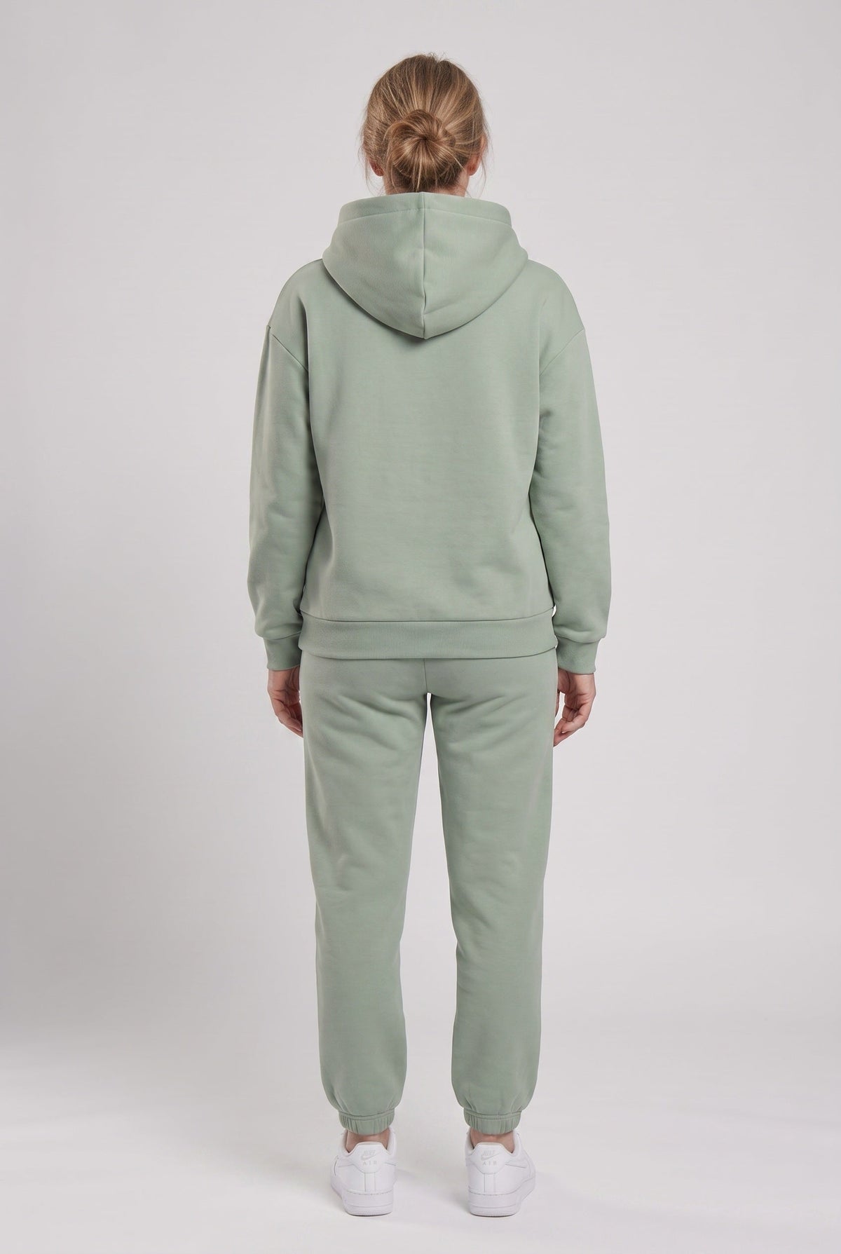 Women's Tracksuit | Hooded Pullover with Cuffed Ankles - 2