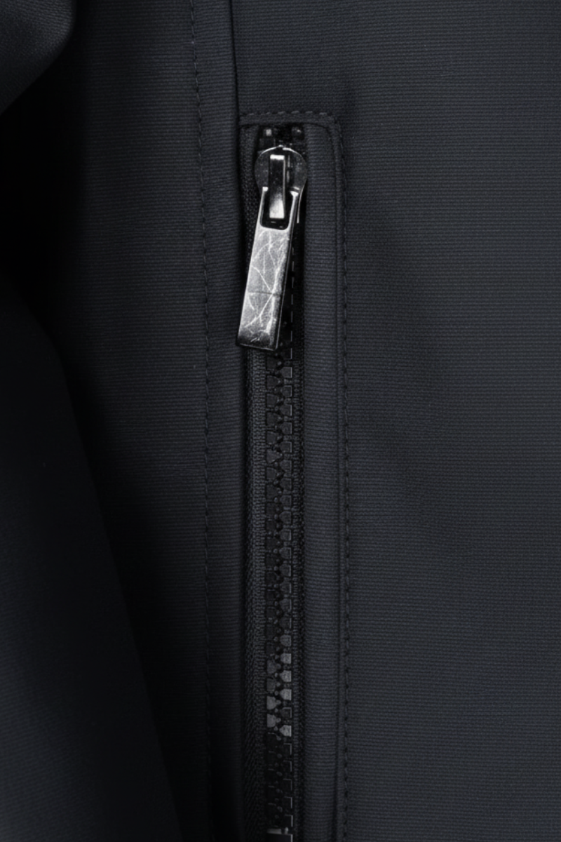 Men's Bomber Jacket | Stand Collar Ribbed Hem - 4
