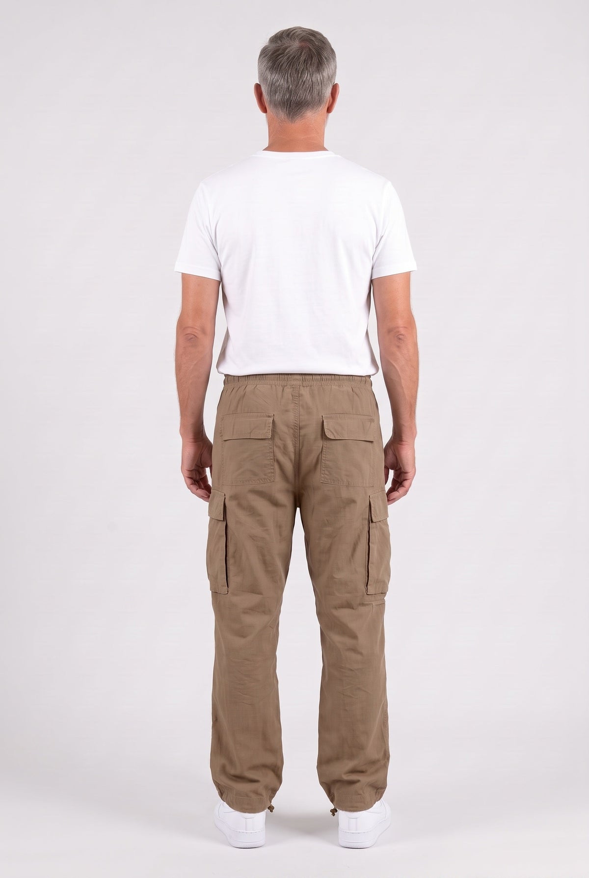 Men's Cargo Pants | Drawstring Waist Relaxed Fit - 3