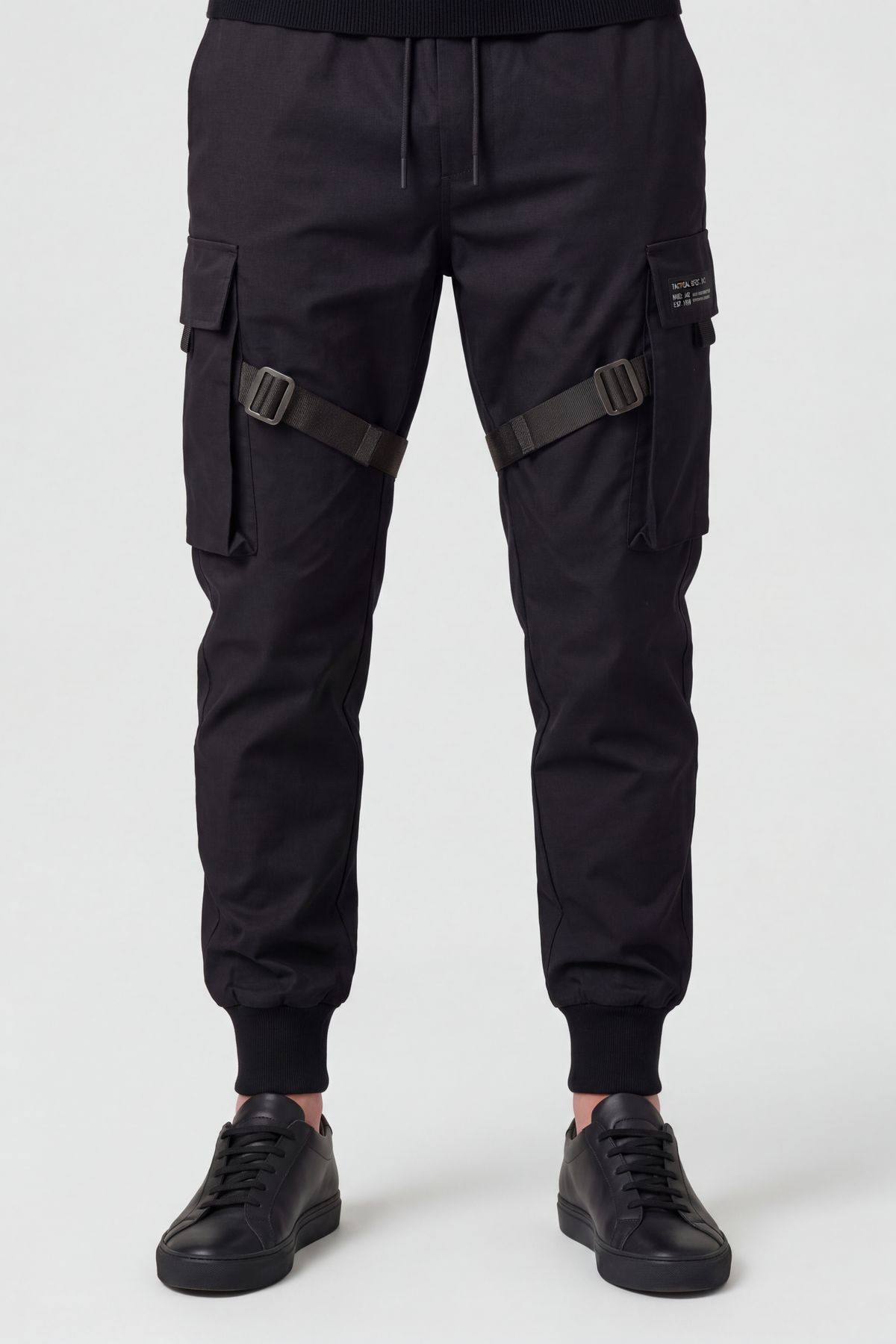 Men's Cargo Pants | Strap Buckle Elastic Cuffs - 1