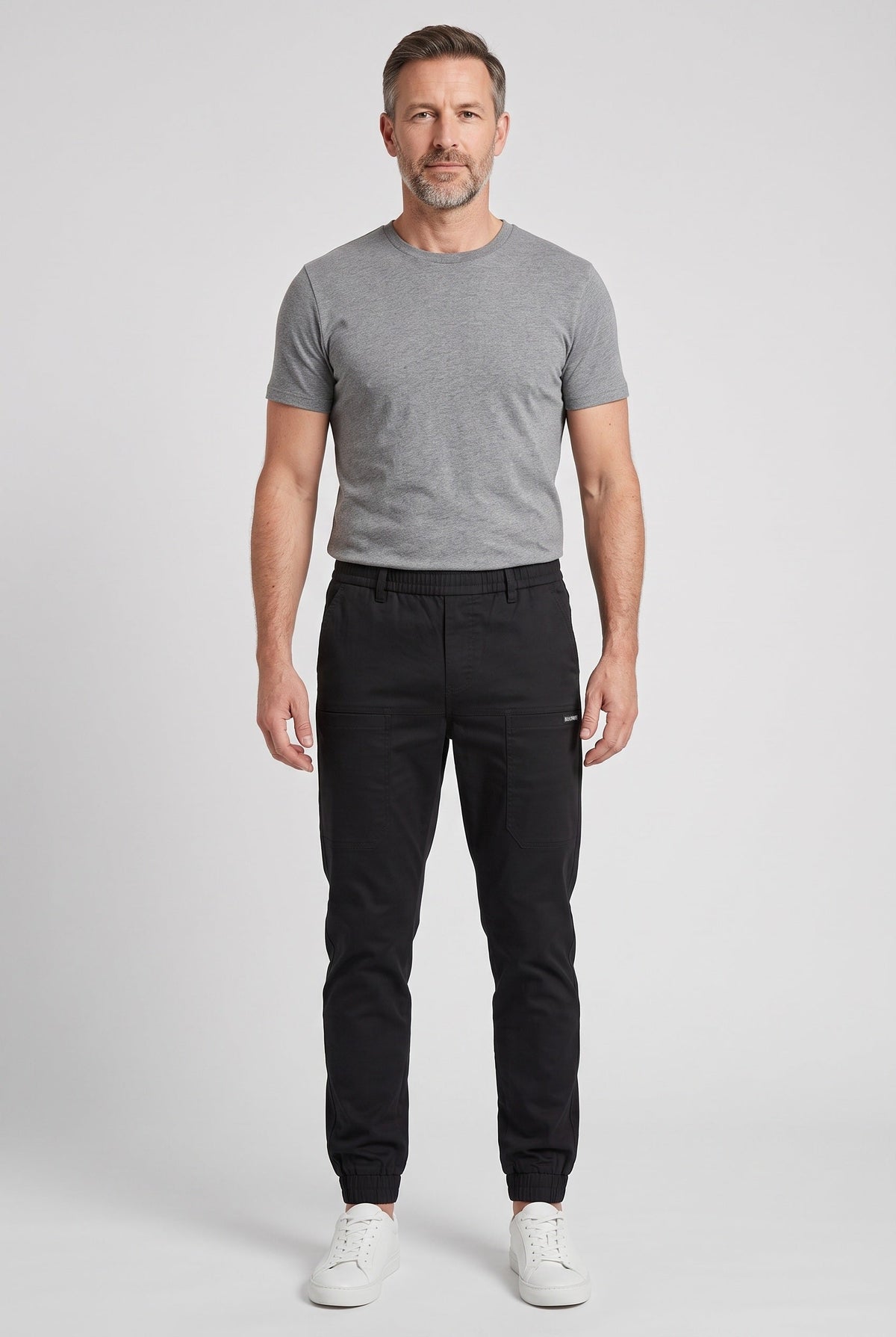 Men's Cargo Pants | Tapered Leg Elastic Waistband - 2