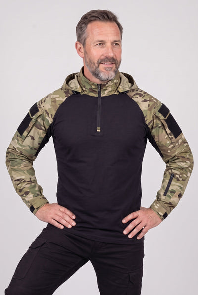Men's Jacket | Hooded Tactical Quarter Zip - 5