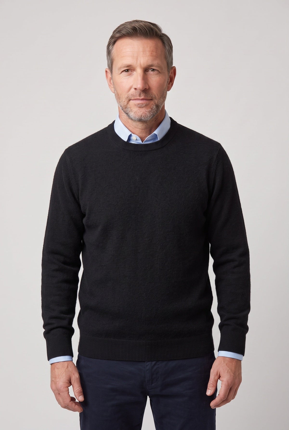 Men's Knit Sweater | Fine Gauge Crew or V Neck - 1