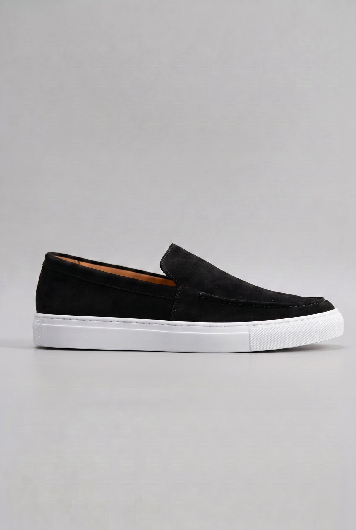 Men's Loafers | Slip-On with Chunky Platform Sole - Black