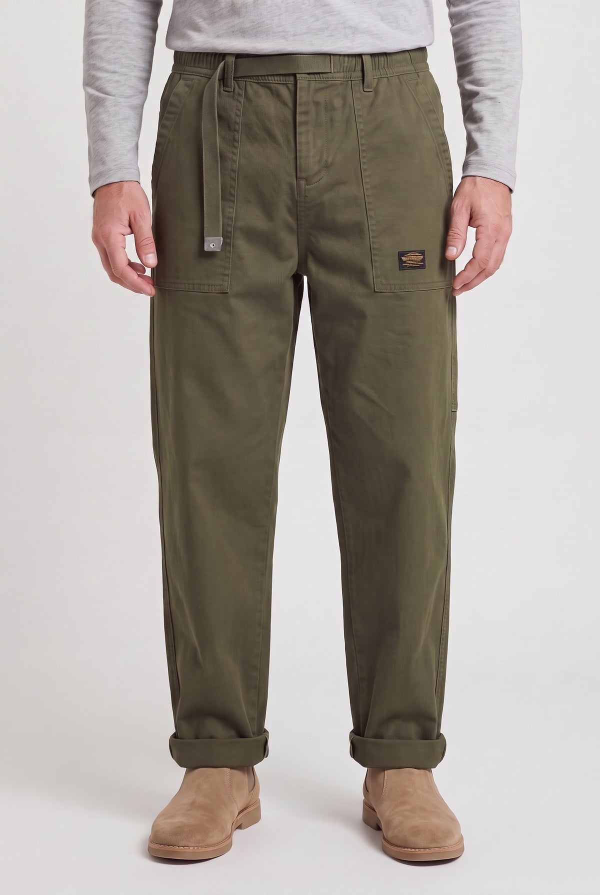 Men's Pants | Straight Leg Patch Pockets - 1