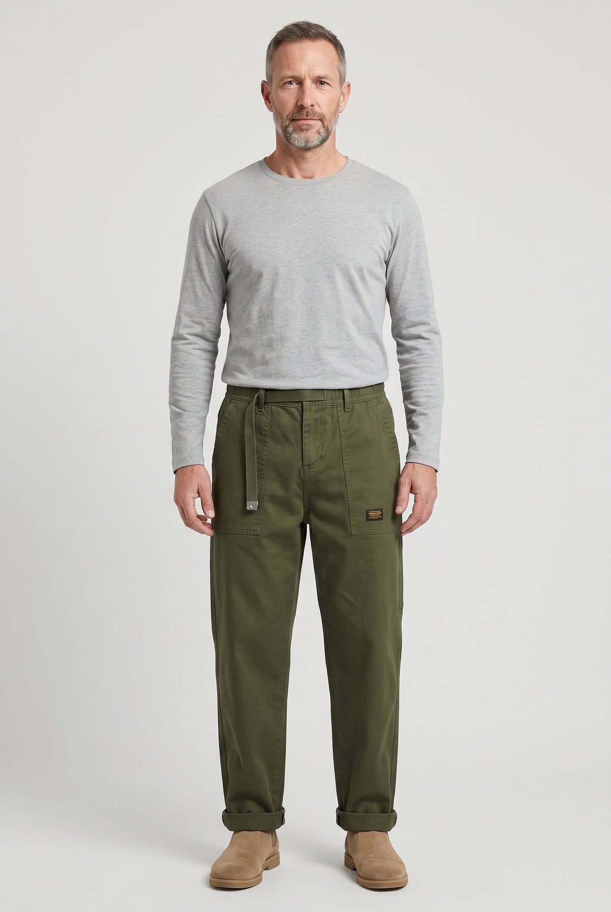 Men's Pants | Straight Leg Patch Pockets - 2