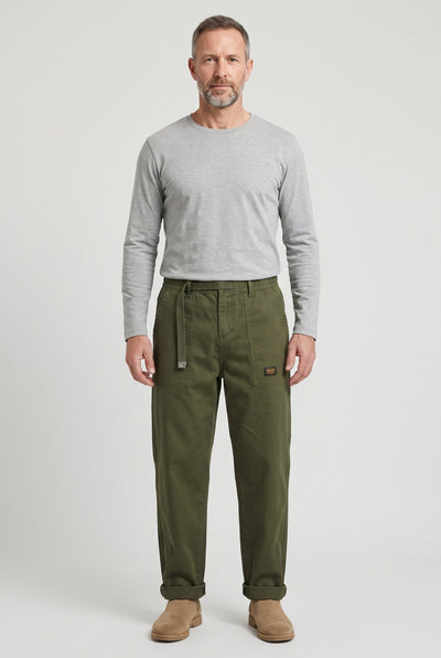 Men's Pants | Straight Leg Patch Pockets - 2