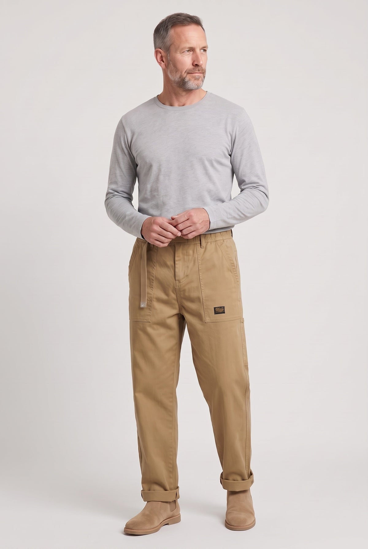 Men's Pants | Straight Leg Patch Pockets - 6