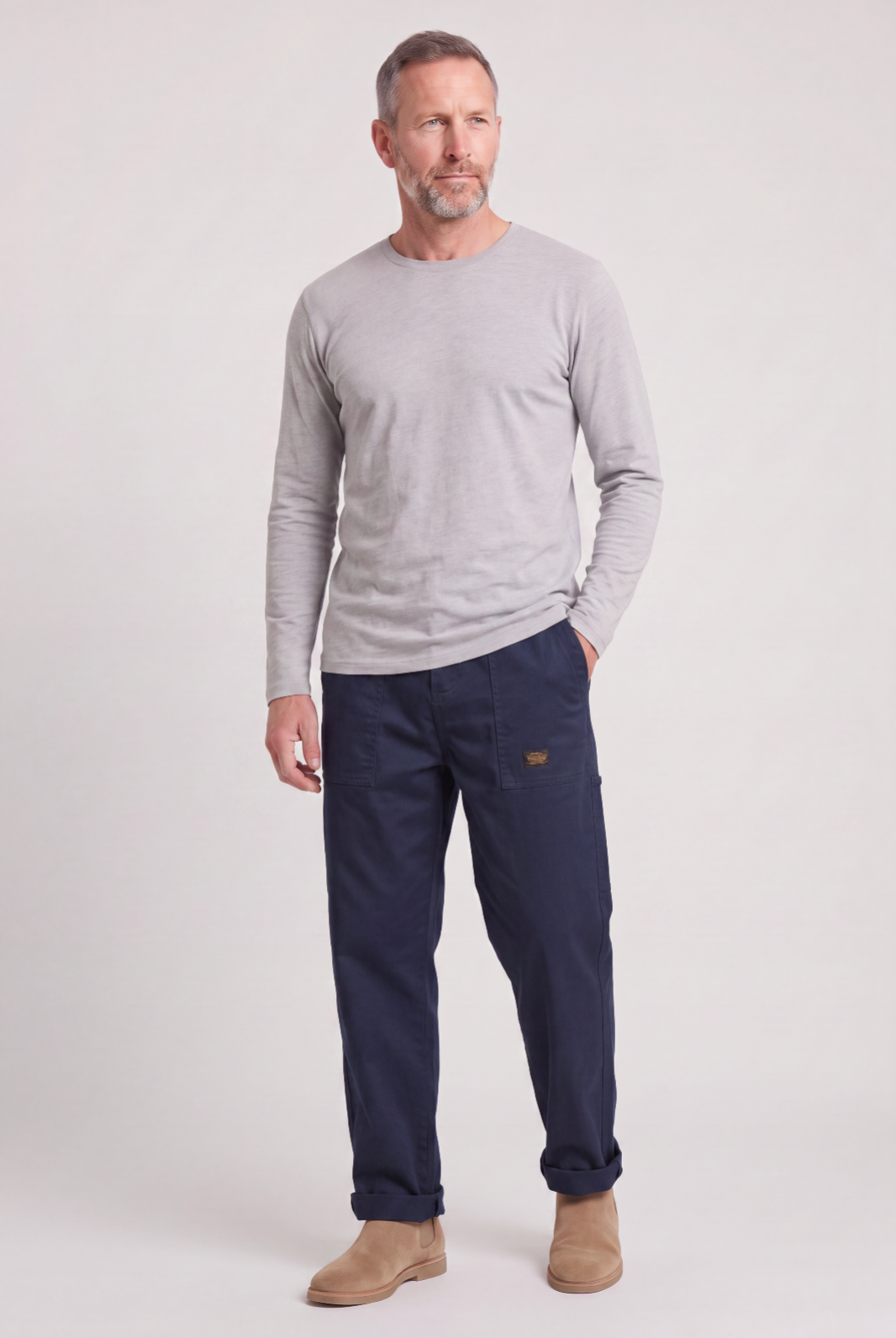Men's Pants | Straight Leg Patch Pockets - 8