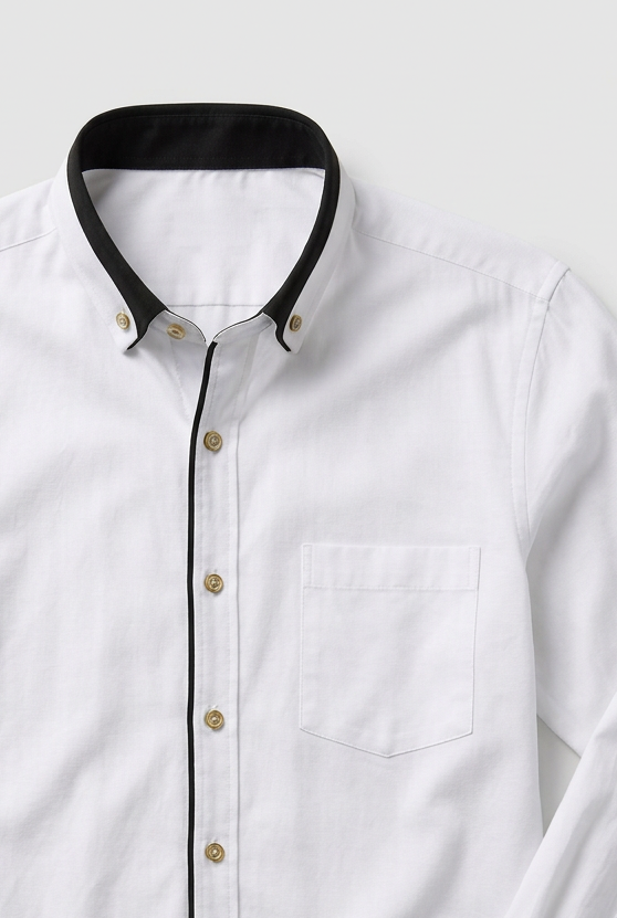 Men's Shirt | Button Down with Contrast Trim - 3