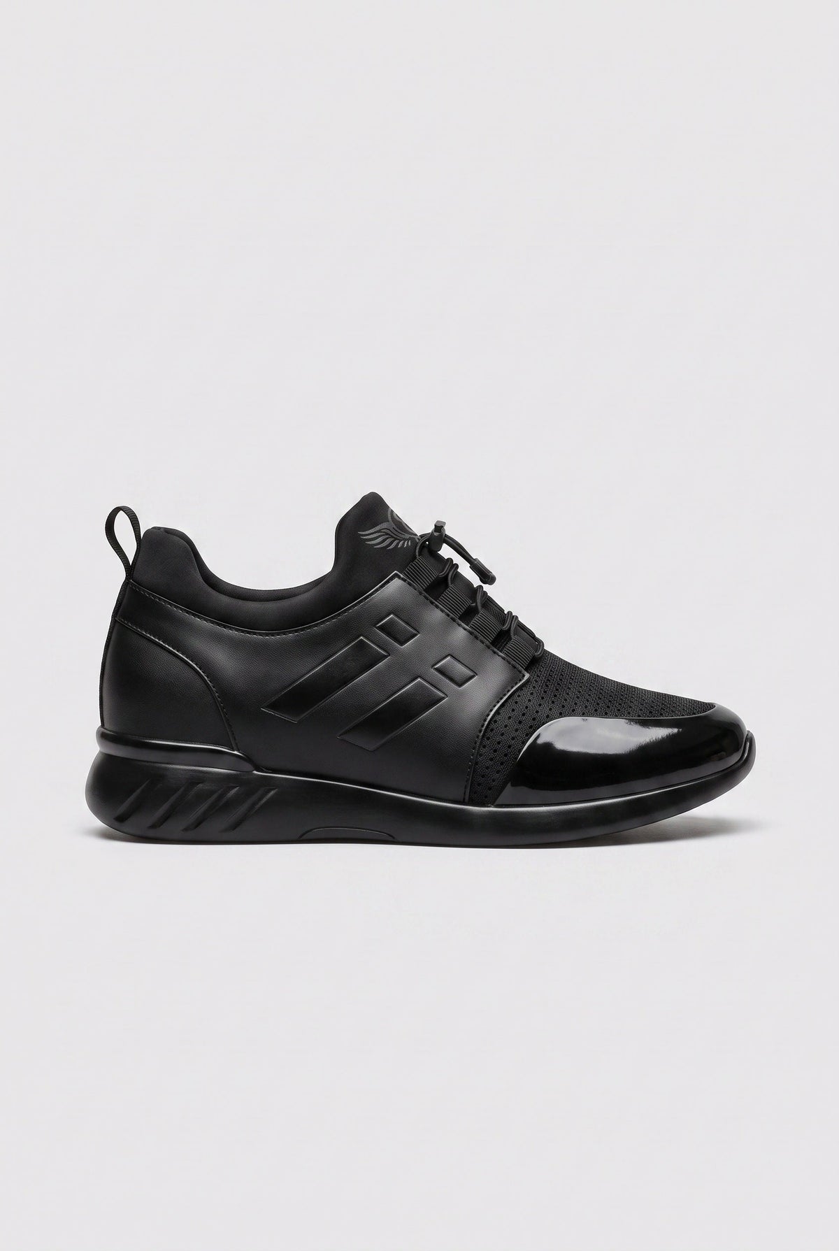 Men's Sneakers | Bungee Lace with Patent-Look Toe Cap - 1