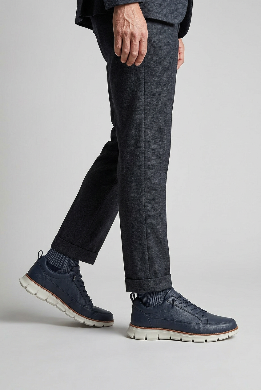 Men's Sneakers | Grooved Flex Sole with Heel Tab - 2