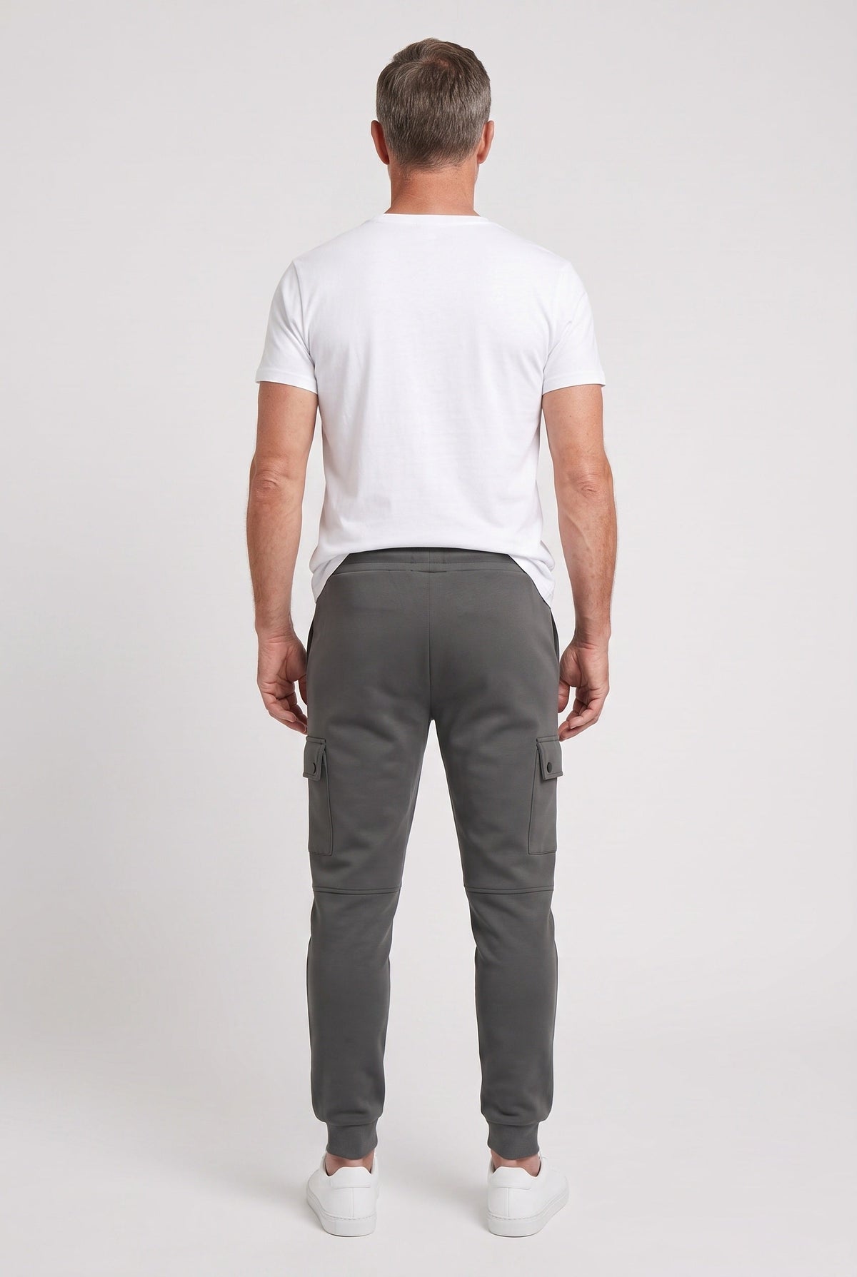 Men's Sweatpants | Cargo Pockets Ribbed Cuffs - 3
