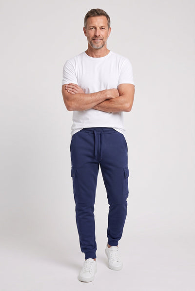 Men's Sweatpants | Cargo Pockets Ribbed Cuffs - 7