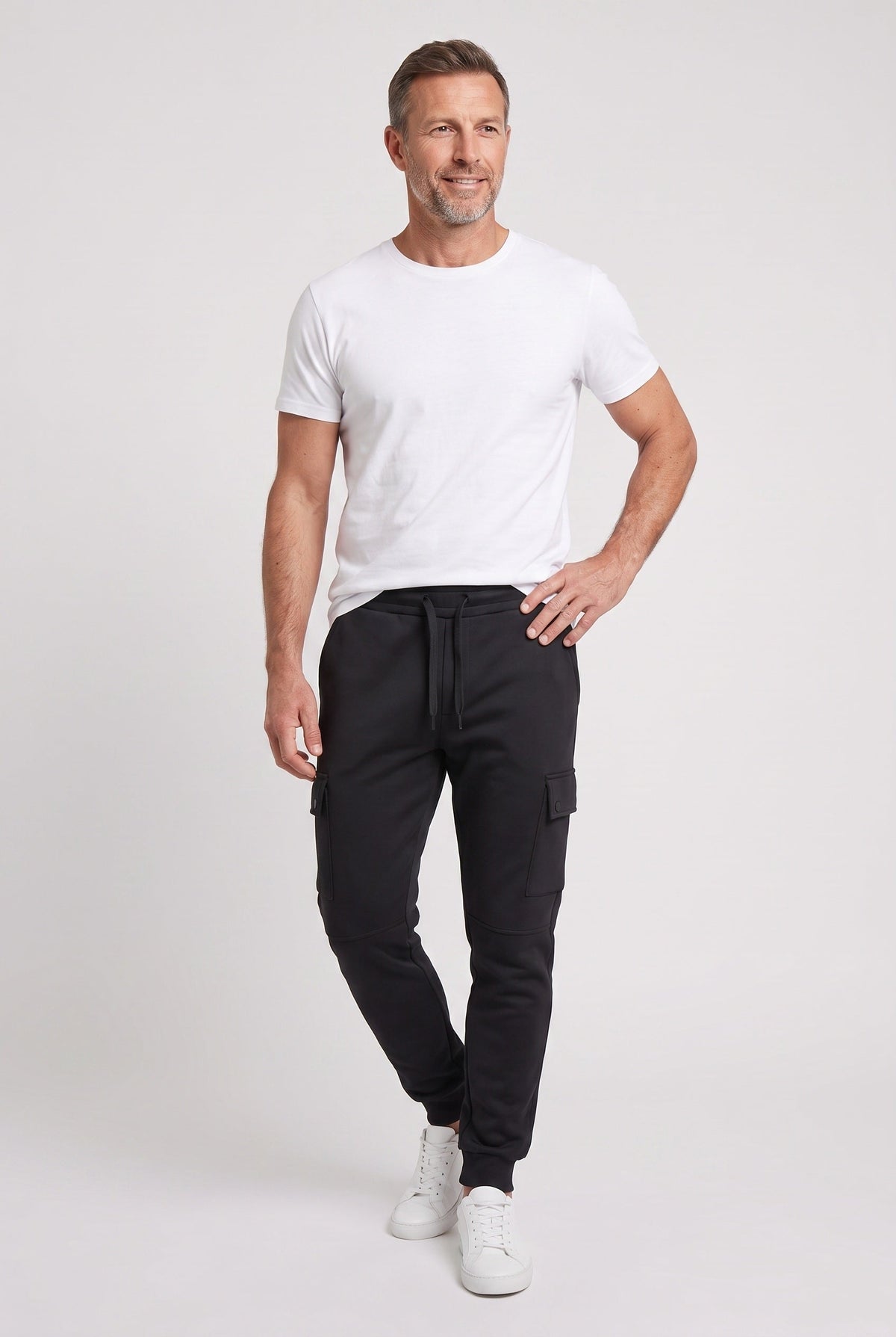 Men's Sweatpants | Cargo Pockets Ribbed Cuffs - 9