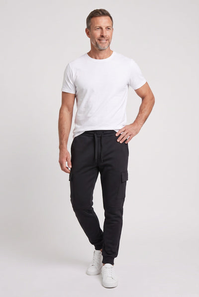 Men's Sweatpants | Cargo Pockets Ribbed Cuffs - 9