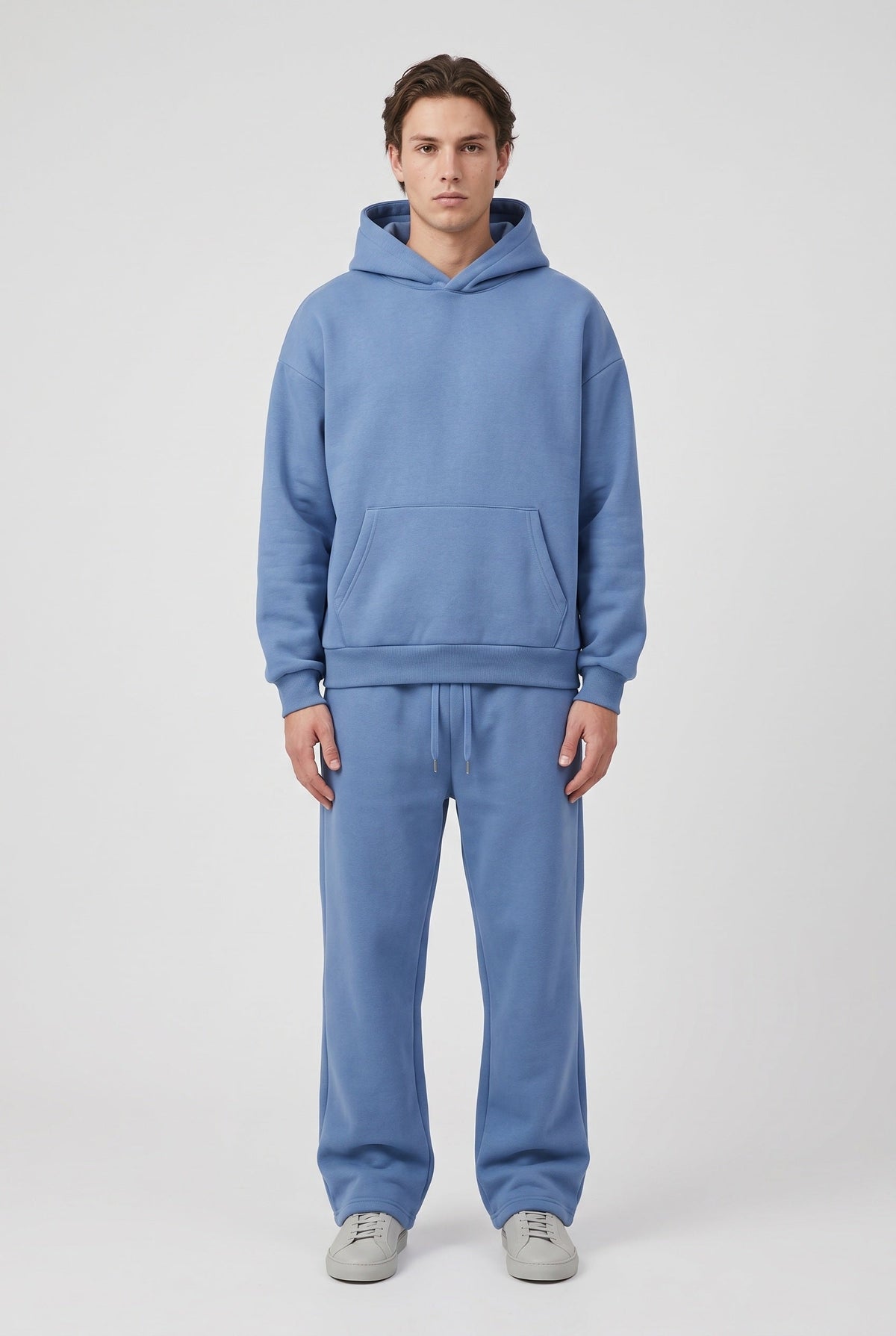 Men's Tracksuit | Hooded Pullover with Drawcord Waist - 1
