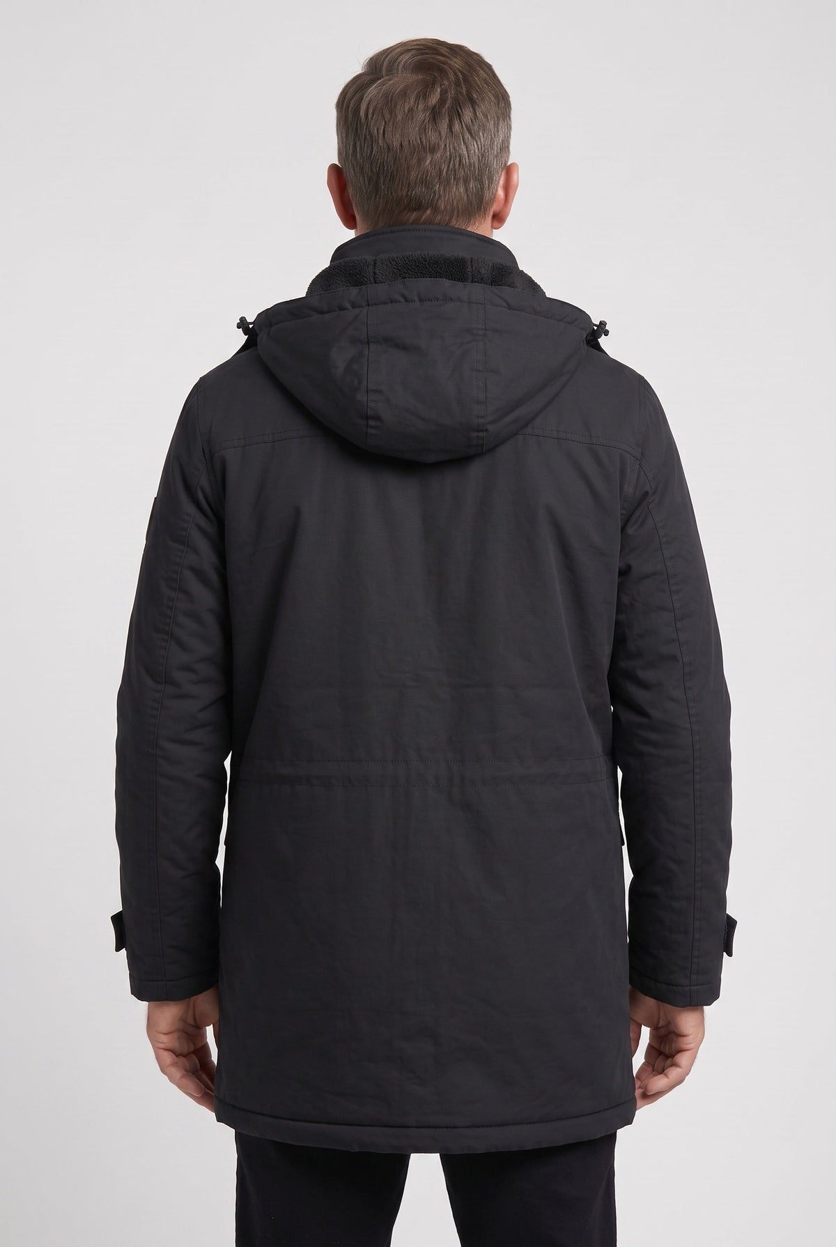 Men's Winter Jacket | Fleece-Lined Detachable Hood - 2