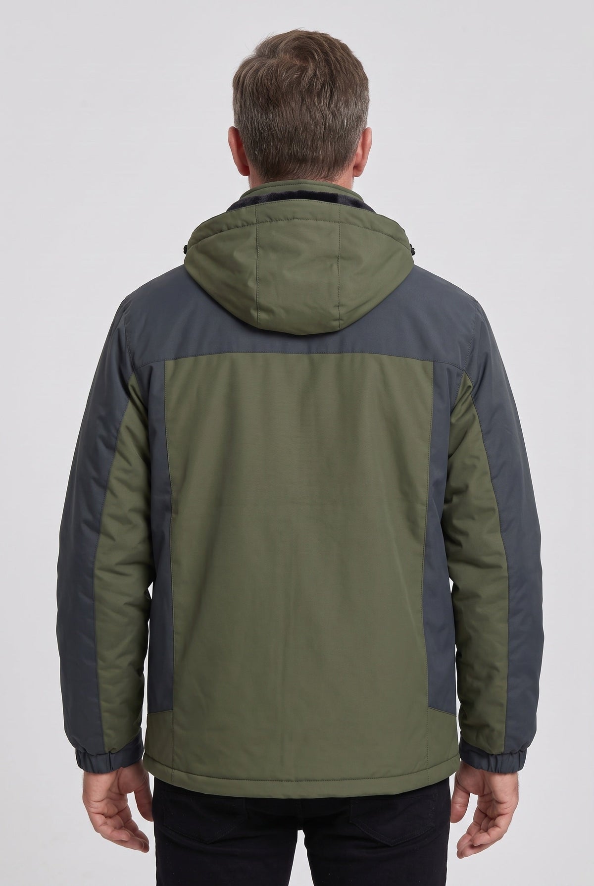 Men's Winter Jacket | Hooded Water-Resistant Shell - 2