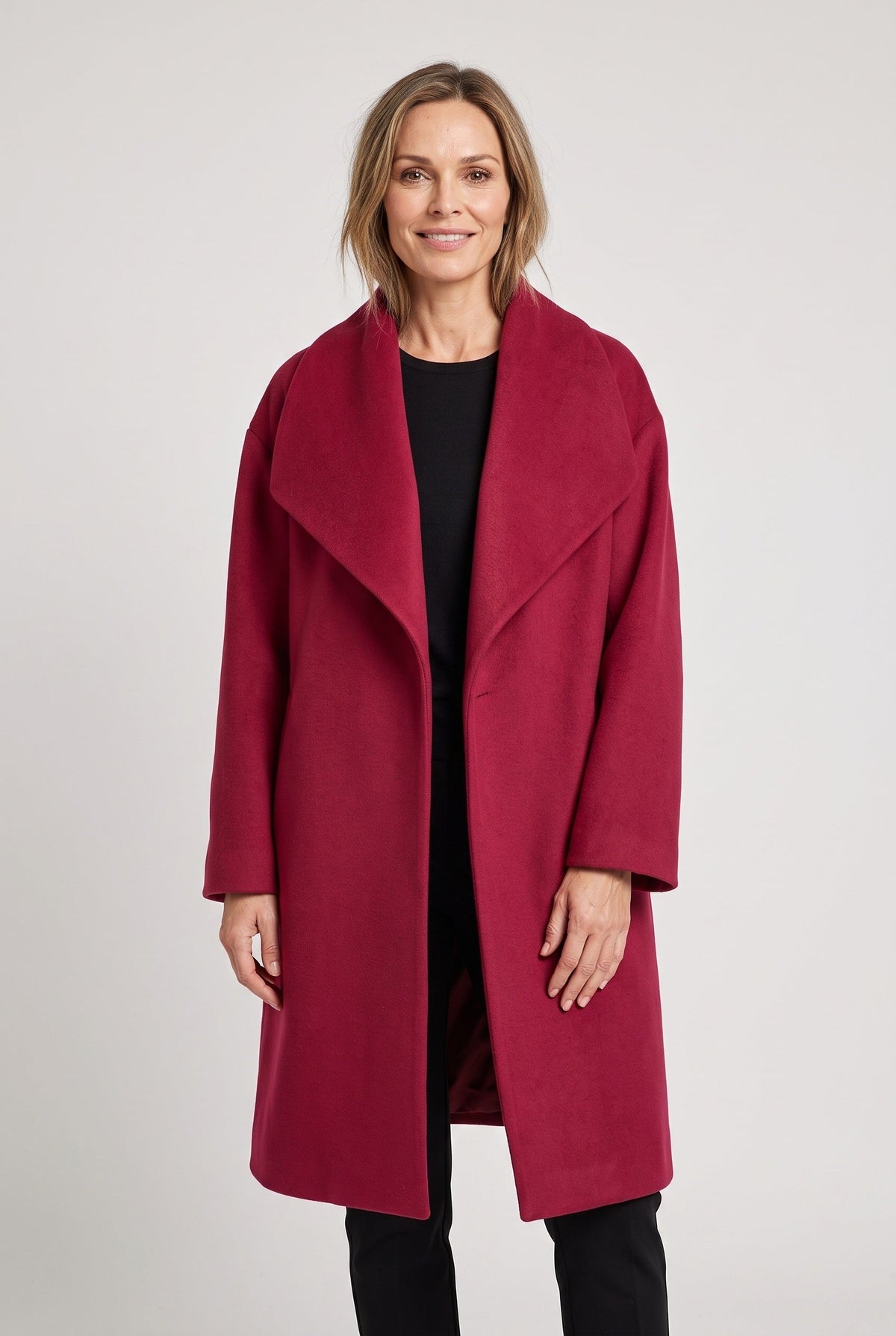 Women's Coat | Oversized Shawl Collar - 1