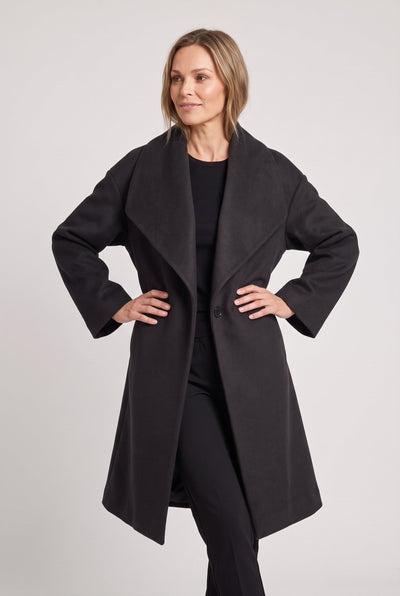 Women's Coat | Oversized Shawl Collar - 4