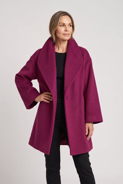 Women's Coat | Oversized Shawl Collar - 7