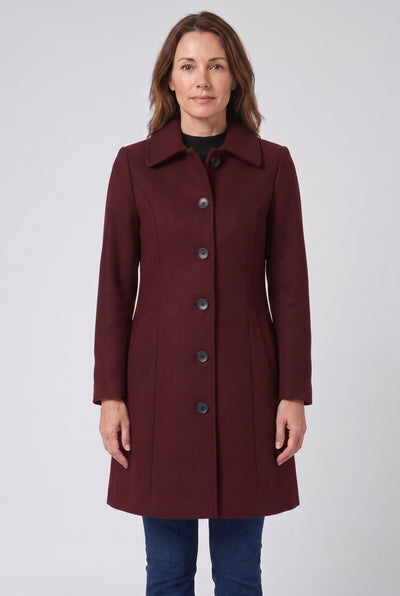 Women's Coat | Single Breasted Point Collar - 6