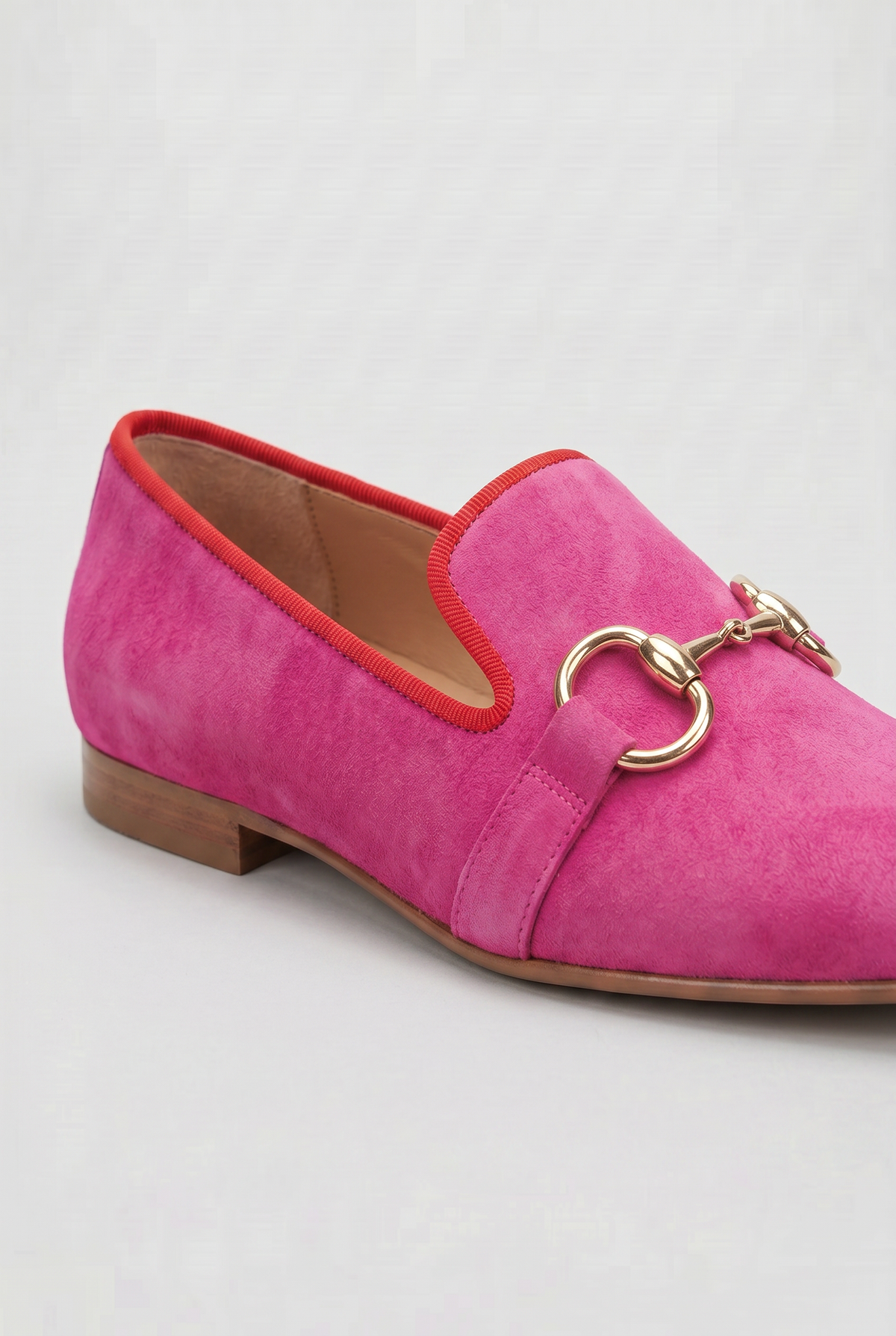 Women's Loafers | Suede-Look with Contrast Piping - 3