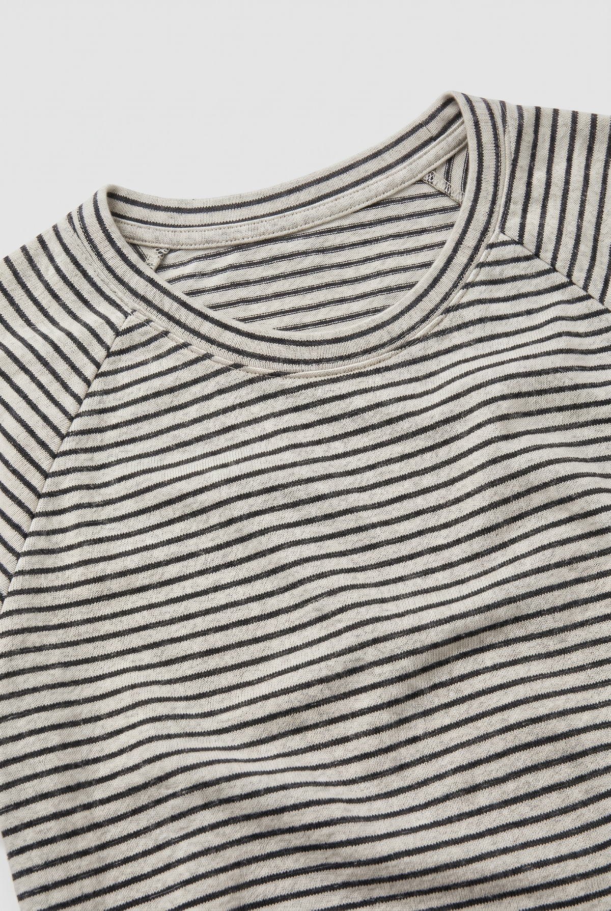 Women's Long Sleeve Shirt | Striped Crew Neck - 3
