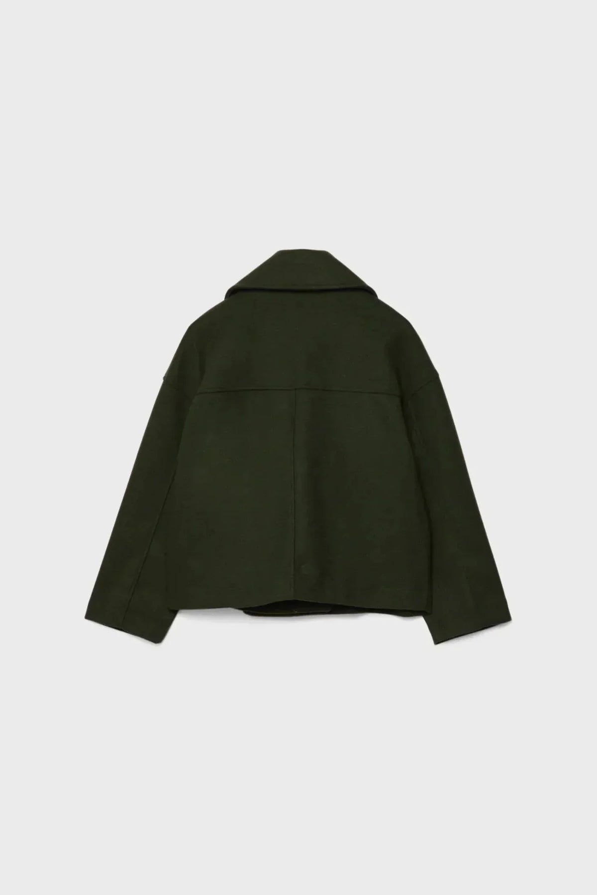 Women's Pea Coat | Cropped Double Breasted - 8