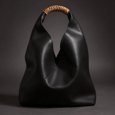 Women's Shoulder Bag | Slouchy Hobo Braided Top Handle Soft - 5