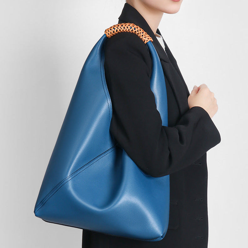 Women's Shoulder Bag | Slouchy Hobo Braided Top Handle Soft - 8