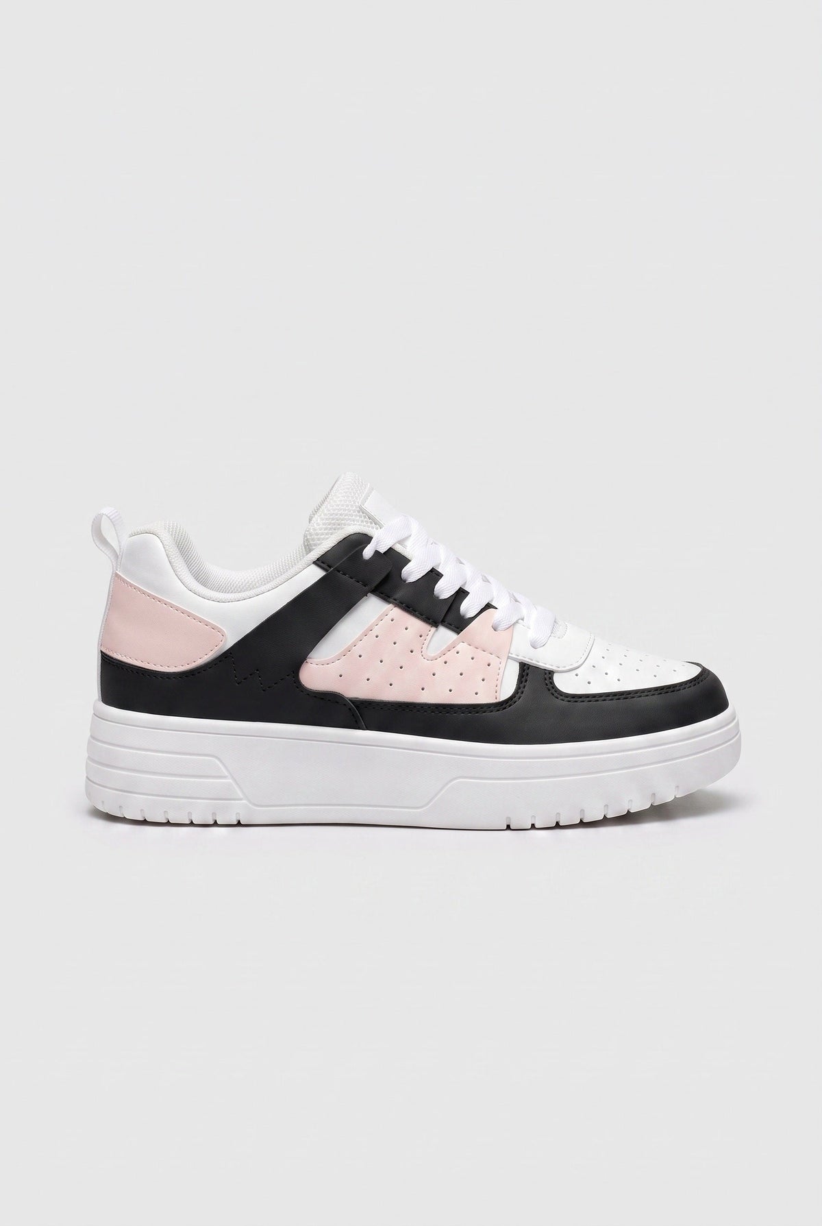 Women's Sneakers | Chunky Sole with Color Block Panels - 9