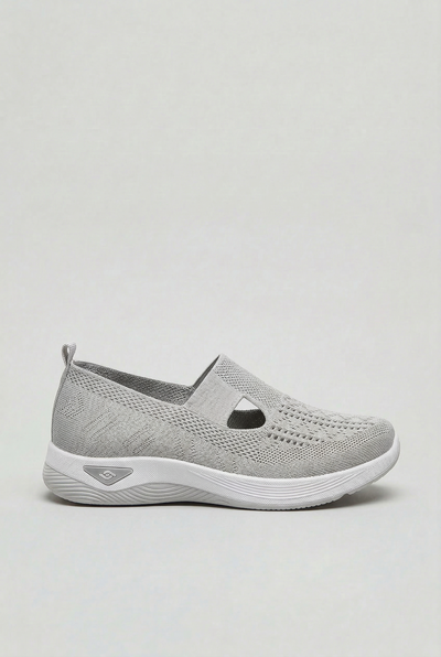 Women's Sneakers | Slip-On with Cutout Instep Strap - 3