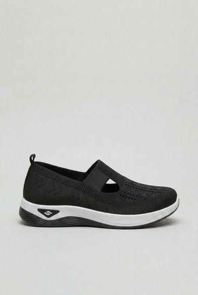 Women's Sneakers | Slip-On with Cutout Instep Strap - 4