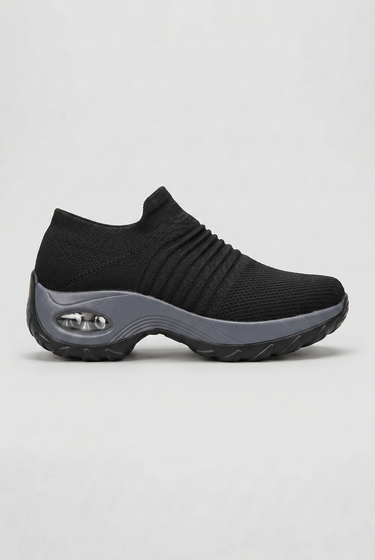 Women's Sneakers | Sock Knit Slip-On with Contoured Midsole - 1