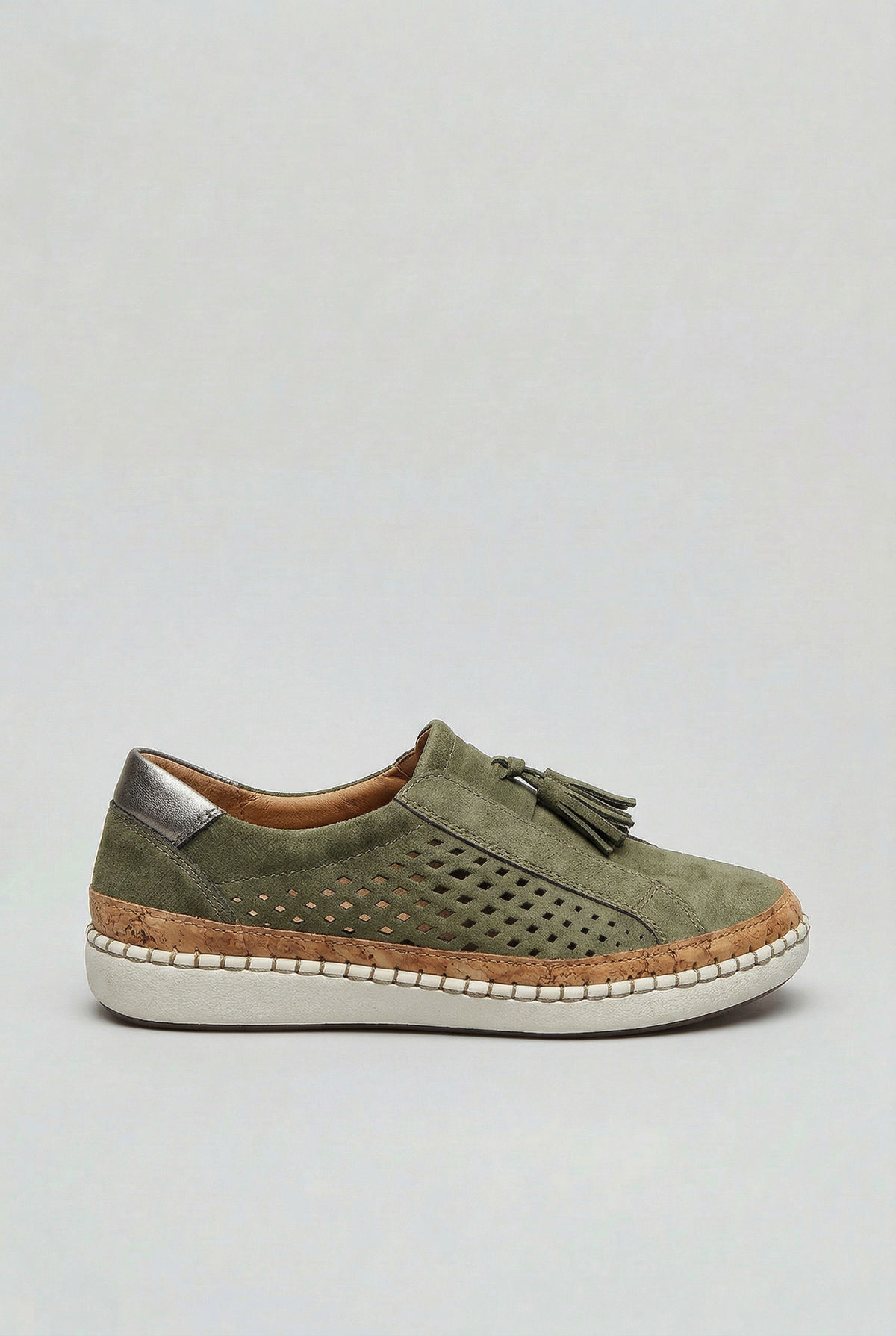 Women's Sneakers | Tassel Slip-On with Stitched Midsole - 1