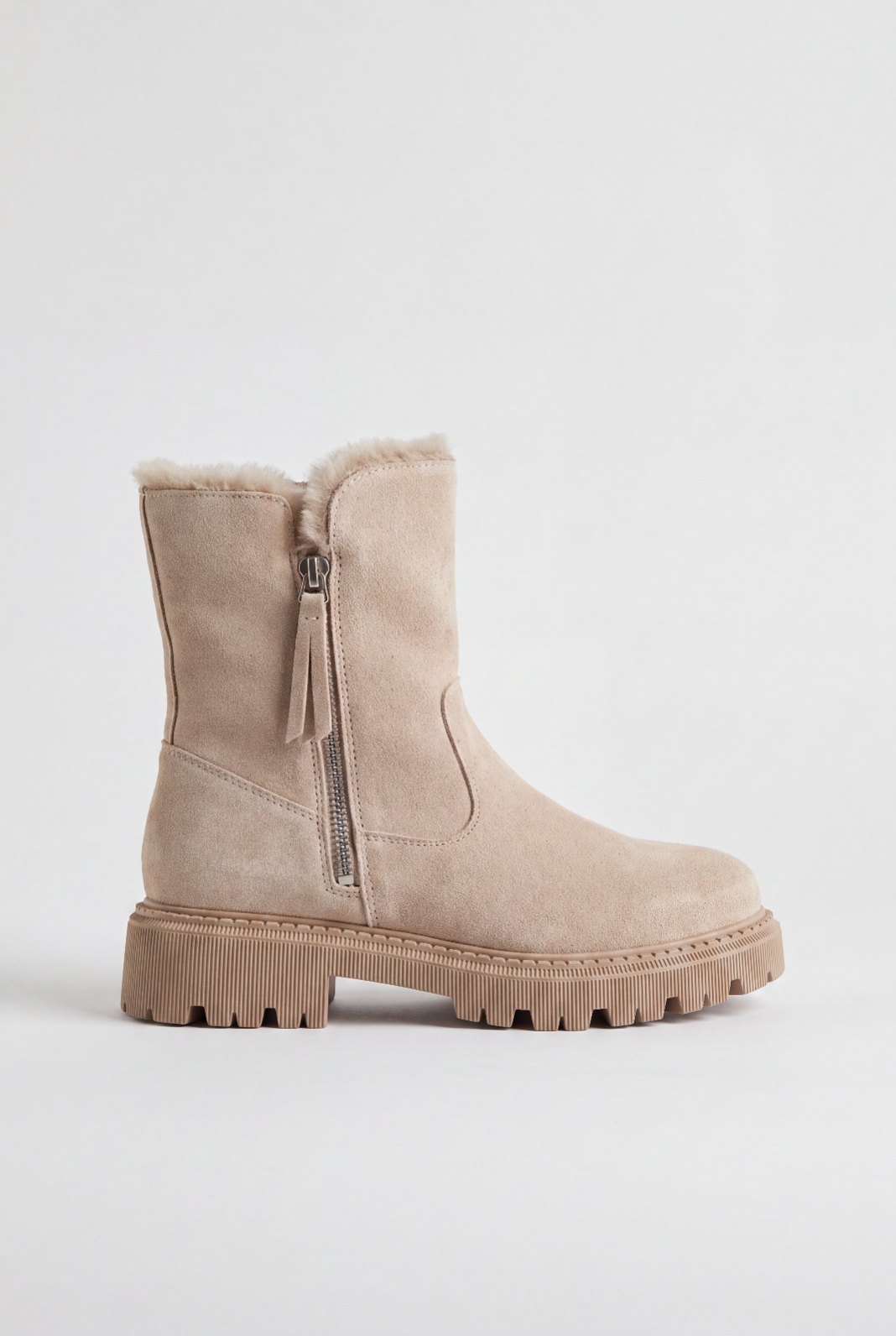 Women's Snow Boots | Side Zip Lug Sole - 6