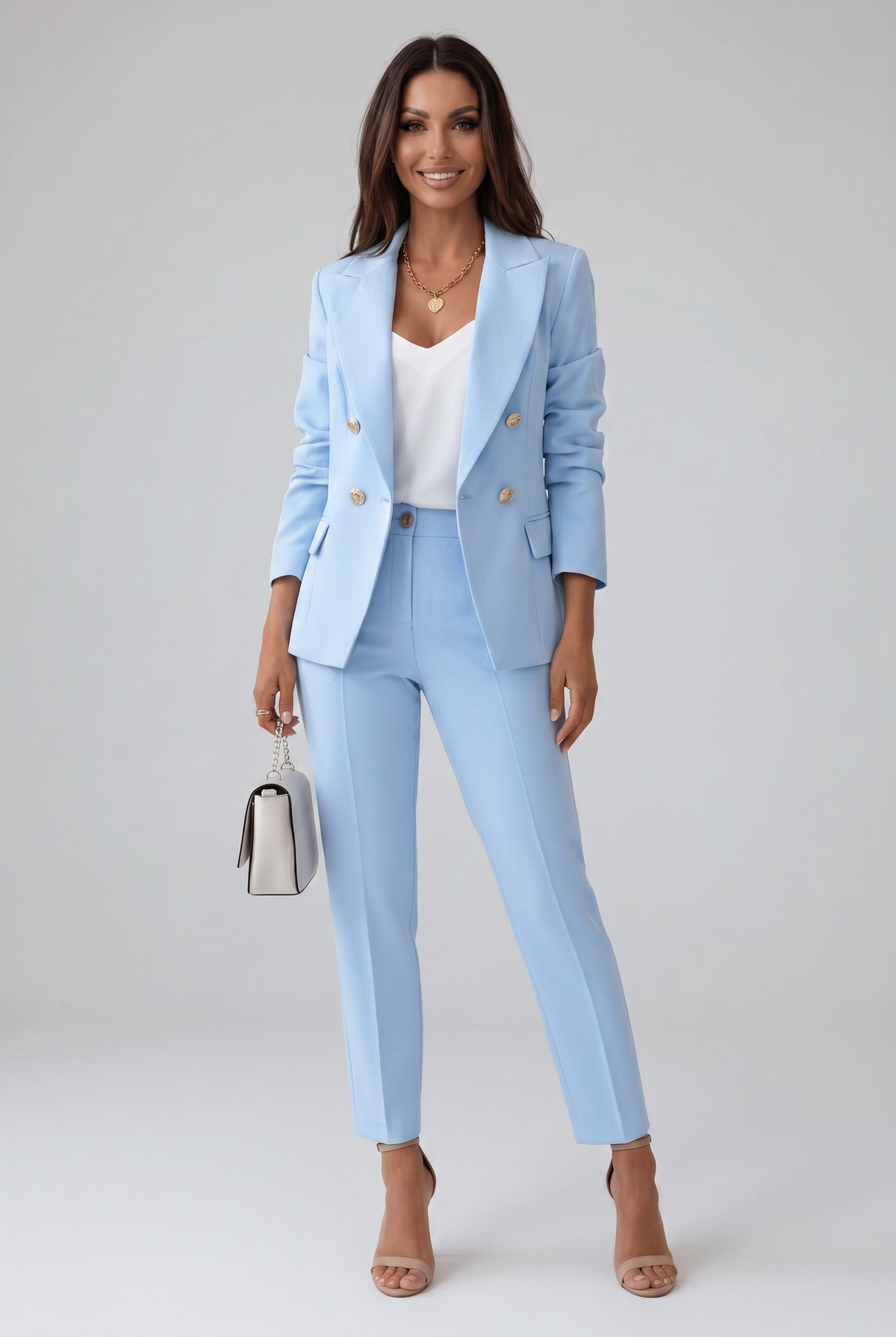Women's Suit | Double Breasted with Peak Lapel - 1