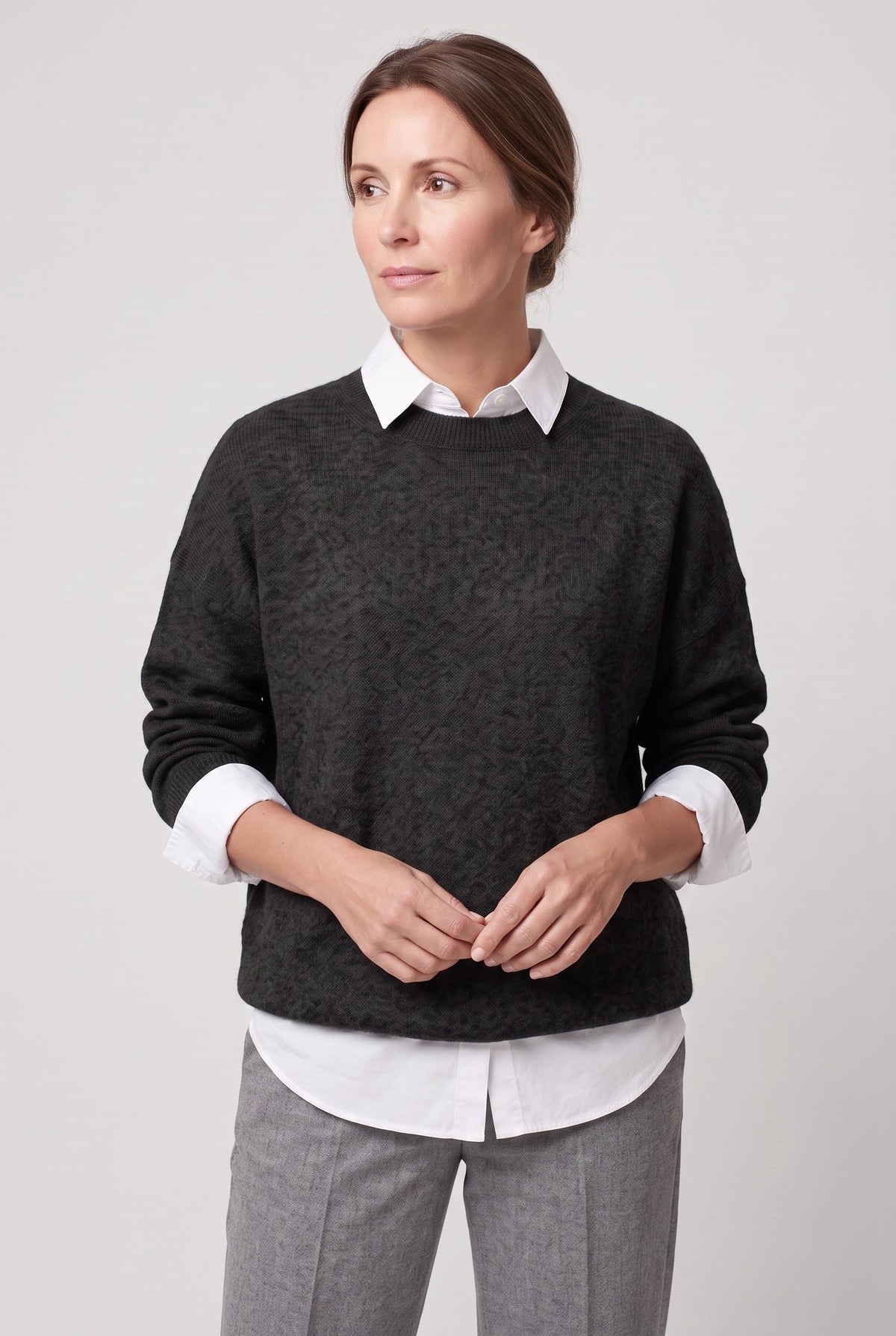 Women's Sweater | Crew Neck Drop Shoulder - 6